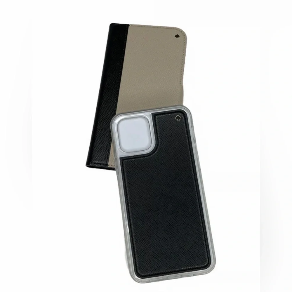 Kate Spade Staci Leather Magnetic Wrap Folio IPhone 12 Phone Case